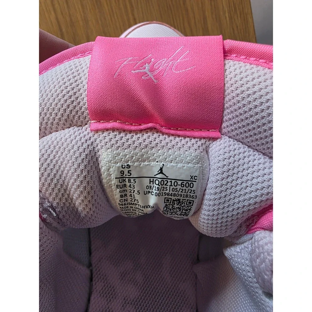 Nike Air Jordan 1 Mid Football Cleats Pink Mens 9.5 HQ0210-600 New